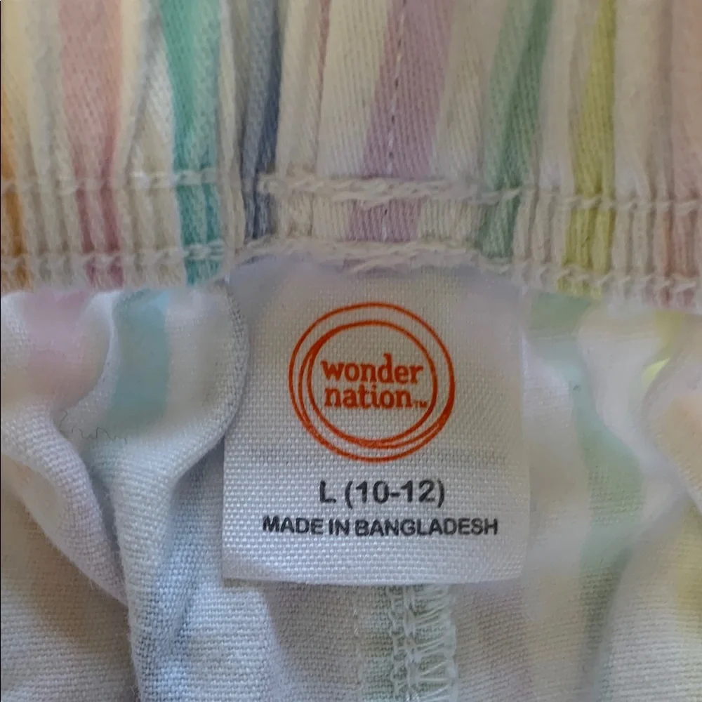 Wonder Nation Pastel Striped Shorts
